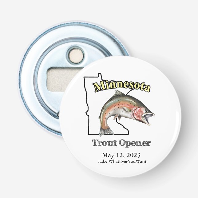 Custom Lake/Date Minnesota Trout Opener (Front)