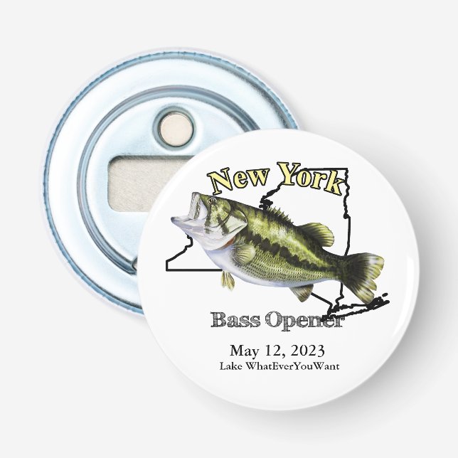 Custom Lake/Date New York Bass Opener (Front)