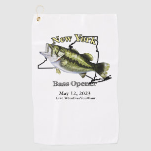 Custom Lake/Date New York Bass Opener Towel