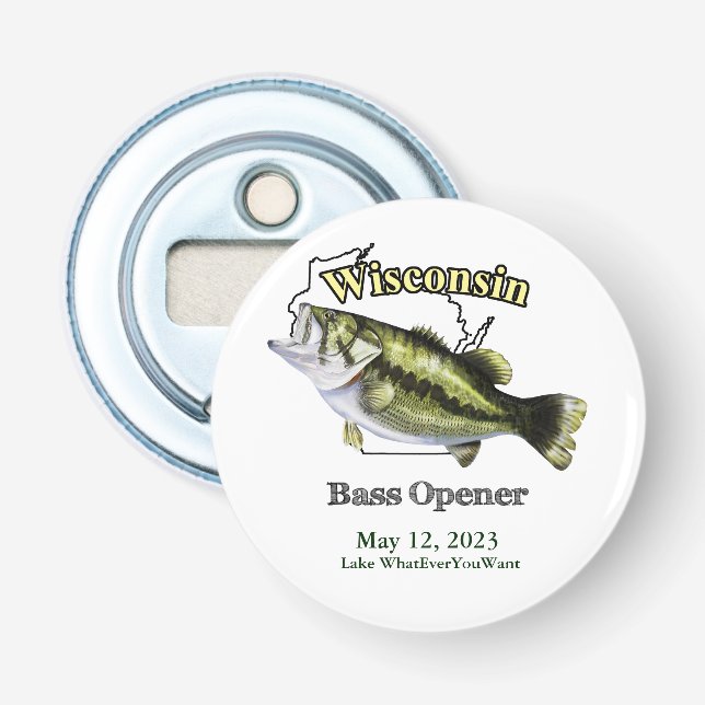 Custom Lake/Date Wisconsin Bass Opener (Front)