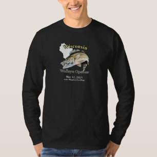 Custom Lake/Date Wisconsin Walleye Opener T-Shirt