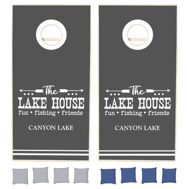 Custom Lake House Cornhole Set (Set)