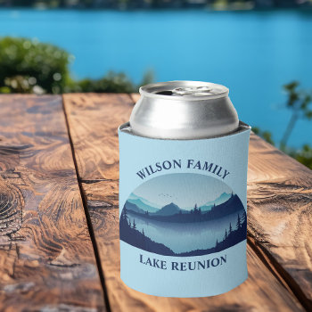 Custom Lake House Family Reunion Summer Vacation Can Cooler by epicdesigns at Zazzle