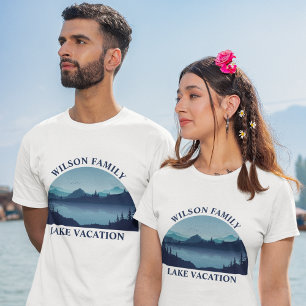 Custom Lake House Family Reunion Summer Vacation T-Shirt