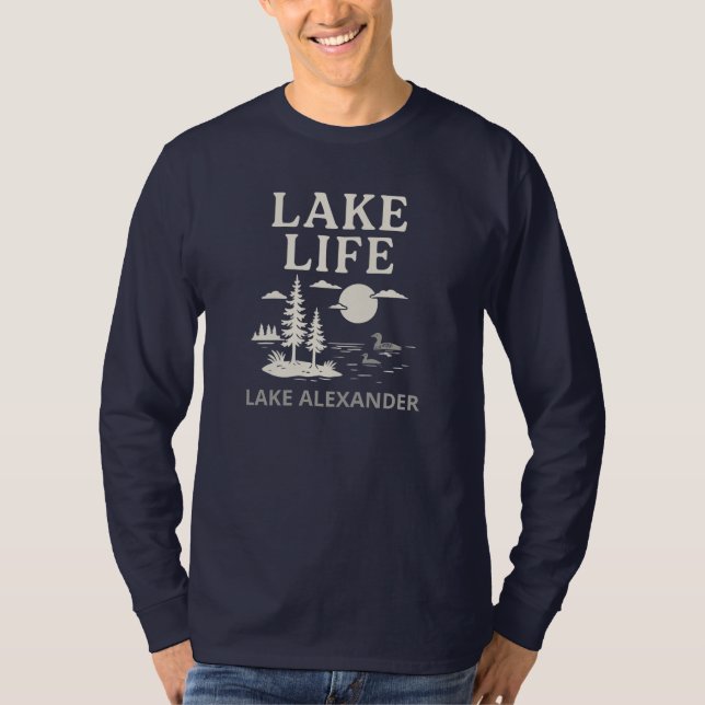 Custom Lake Life Men’s Long Sleeve Shirt (Front)