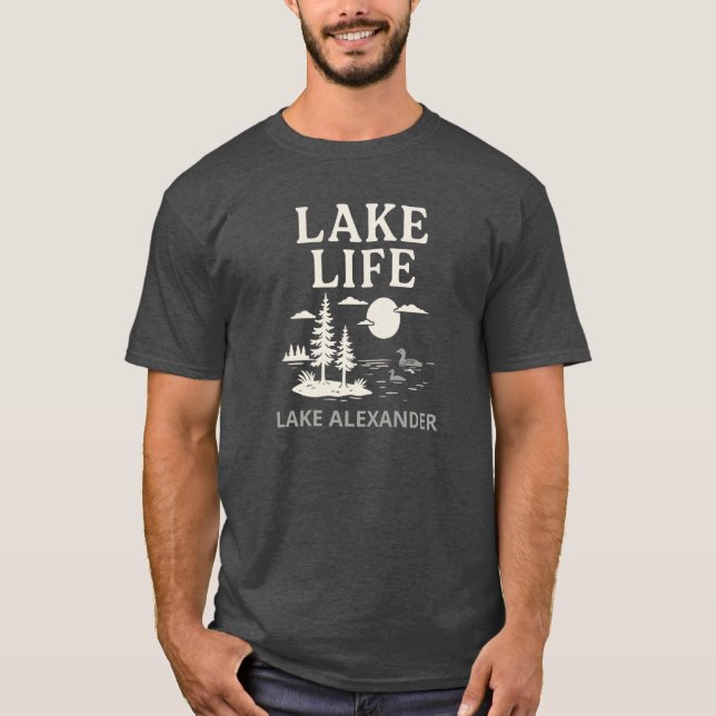 Custom Lake Life Men's T-Shirt (Front)