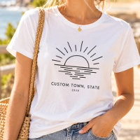 Custom Lake Life Sunset Minimalist Modern Photo