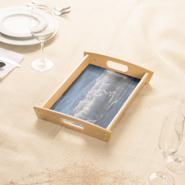 Custom Lake Michigan Waves photo tray (Front)