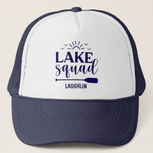 Custom Lake Squad Vibes Vacation Camping Camper Trucker Hat