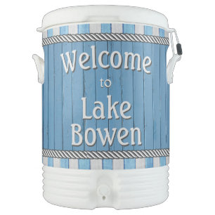 Custom Lake Welcome Beverage Cooler