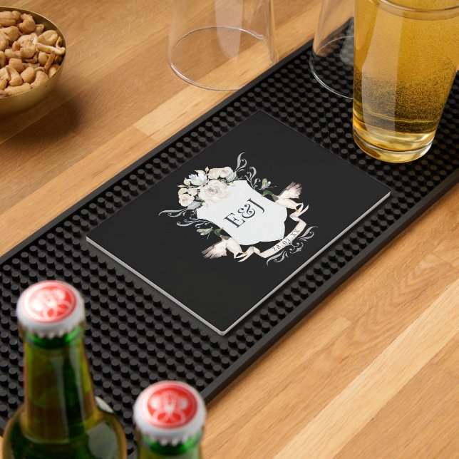 Custom Lakeside Ducks Monogram Crest Bar Mat (Insitu (Bar 2))