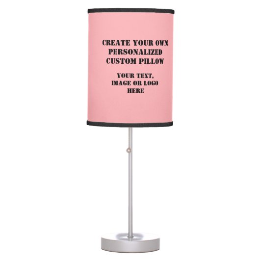 Custom Lamps, Design Your Own Custom Personalized Table Lamp (Front)