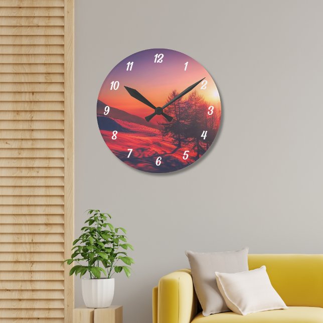 Custom Landscape Personalized Round Clock (Creator Uploaded)