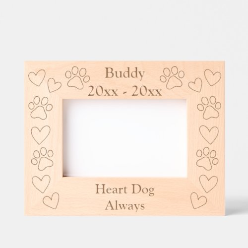 Custom Landscape Pet Memorial Laser Engraved Frame