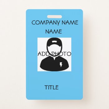 Custom Lapel Lanyard Name Tags Badge by CREATIVEforBUSINESS at Zazzle
