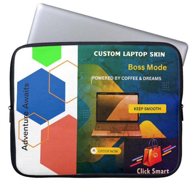 Custom Laptop Skins-Empower your Device Laptop Sleeve (Front)