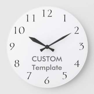 Custom Large 10.75" ROUND Wall Clock CALHIC PRESS
