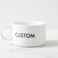 Personalized Large Ceramic Bowl for Ice Cream or Chili With Handle, Personalized  Ice Cream Bowl, Large Chili Bowl 