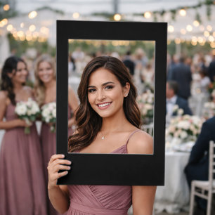 Custom Large Black Photo Booth Selfie Frame