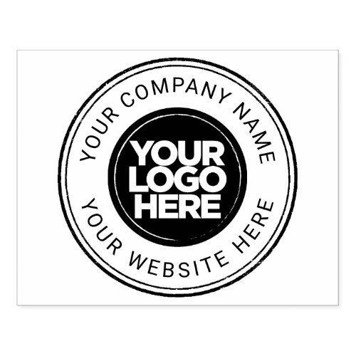 Custom Large Bold Business Logo Rubber Stamp