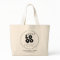Custom Large Cotton Tote Bag with Logo No Minimum