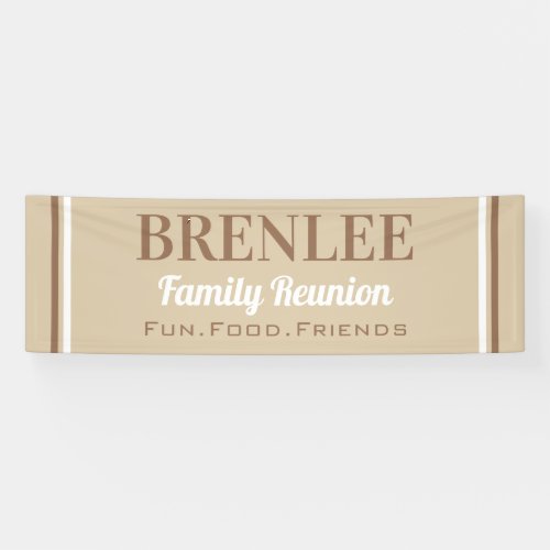 CUSTOM Large Family Reunion banner