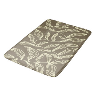 Custom Large Flora Sheet Bath Mat