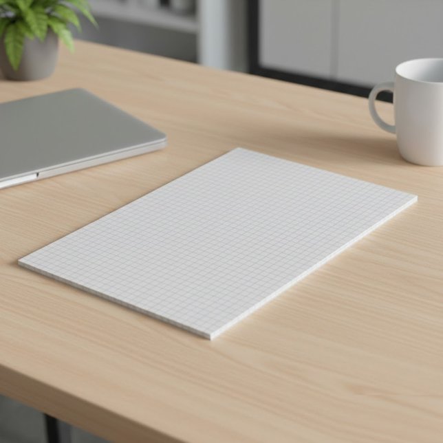 Custom Large Graph Paper Note Pad (Grids, Squares) (Personalised Graph Grid Paper Pads)