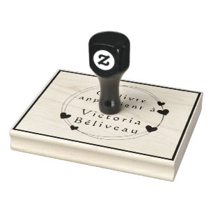 Custom Large Ink Stamp with personalized logo on d