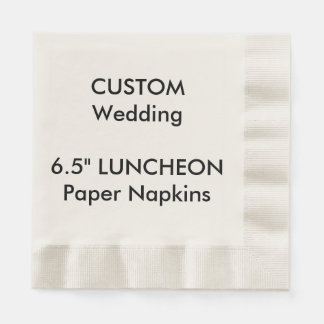 Custom Large LUNCHEON Disposable Paper Napkins