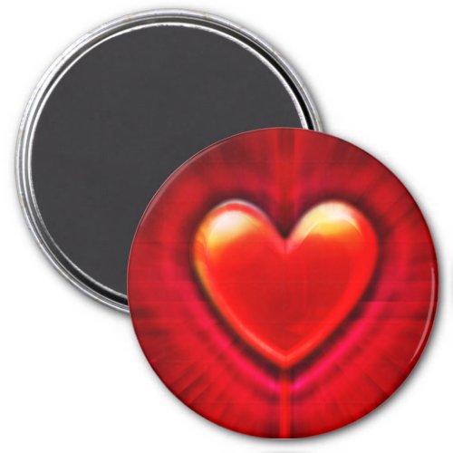 Custom large Magnet blood red goth heart