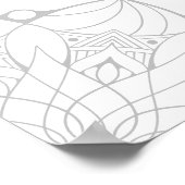 Custom Large Mandala Adult Coloring Poster (Corner)