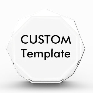 Custom Large Octagonal Acrylic Award