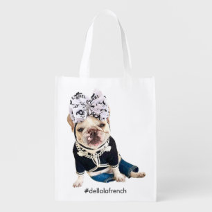 Custom Large Photo Personalized Pet Dog Grocery Bag