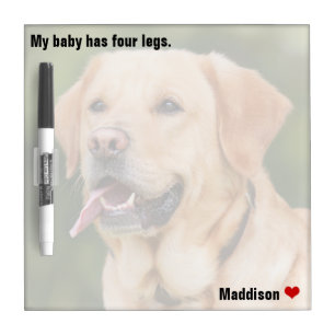 Custom Large Photo Personalized Pet Dry Erase Board