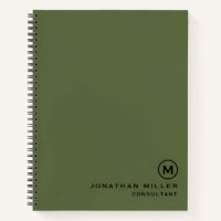 Custom Large Spiral Olive Hardcover 8.5" x 11"