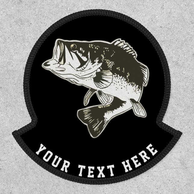 Custom Largemouth Bass Fishing Club Tournament Patch (Front)