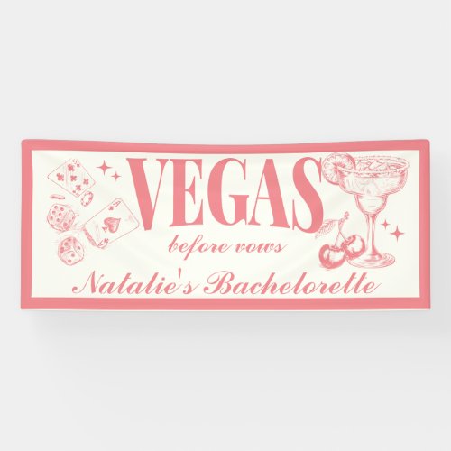 Custom Las Vegas Bachelorette Party Personalized Banner