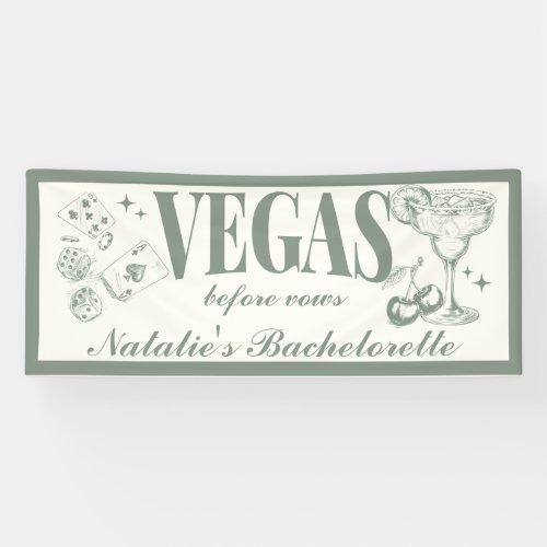 Custom Las Vegas Bachelorette Party Personalized Banner