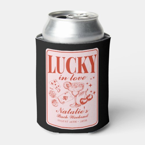 Custom Las Vegas Bachelorette Party Personalized Can Cooler