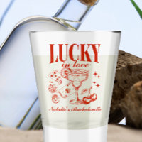 Custom Las Vegas Bachelorette Party Personalized Shot Glass