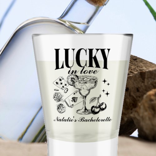 Custom Las Vegas Bachelorette Party Personalized Shot Glass