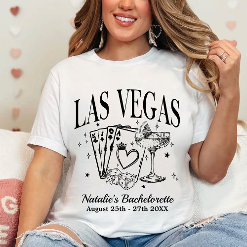 Custom Las Vegas Bachelorette Party Personalized T_Shirt