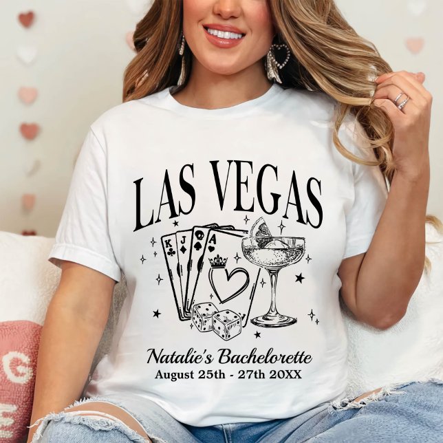 Custom Las Vegas Bachelorette Party Personalized T-Shirt (Creator Uploaded)