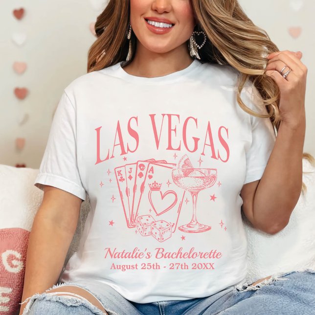 Custom Las Vegas Bachelorette Party Personalized T-Shirt (Creator Uploaded)