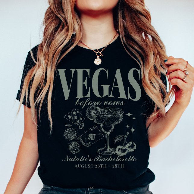 Custom Las Vegas Bachelorette Party Personalized T-Shirt (Creator Uploaded)