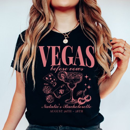 Custom Las Vegas Bachelorette Party Personalized T-Shirt