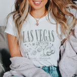 Custom Las Vegas Bachelorette Party Personalized T-Shirt<br><div class="desc">Celebrate your Las Vegas bachelorette party in style with our Custom Las Vegas Bachelorette Party Personalized T-Shirts. These shirts are perfect for capturing the fun and excitement of your special weekend, featuring a retro casino-inspired design that’s ideal for a bach trip. Whether you’re hitting the Strip or enjoying a night...</div>