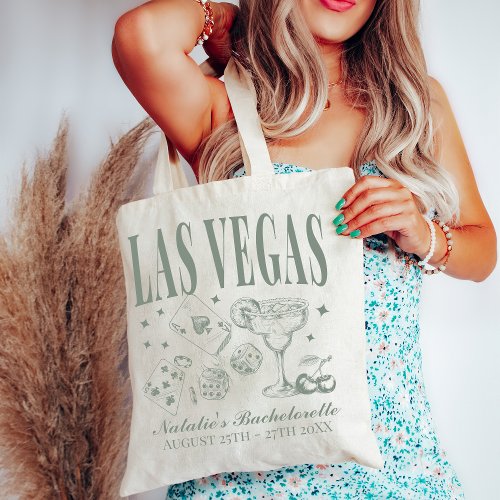Custom Las Vegas Bachelorette Party Personalized Tote Bag