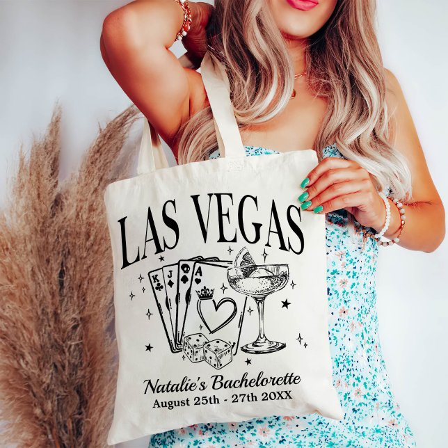Custom Las Vegas Bachelorette Party Personalized Tote Bag (Creator Uploaded)